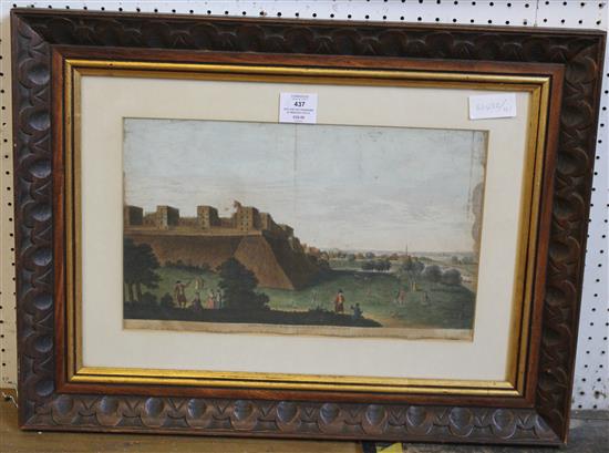 18th century engraving of Windsor Castle
